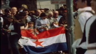 Josip Broz TITO veličanstven doček u Splitu 1977  Split SR Hrvatska [upl. by Nosahc360]