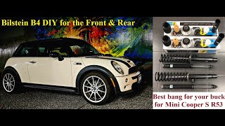 Bilstein B4 shock absorbers replacement Mini Cooper S R53 [upl. by Orhtej]