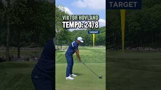 Viktor Hovland’s powerful golf swing is definitely Tour Tempo golf [upl. by Tomasine]