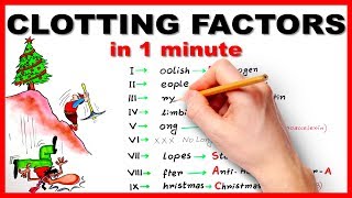 Clotting factors in 1 minute  Mnemonic series 6 [upl. by Naivart467]