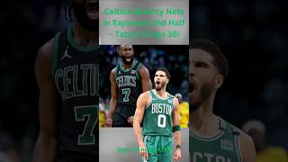 Jayson Tatum amp Jaylen Brown Dominate as Celtics Crush Nets Tatum Drops 36 [upl. by Idola280]