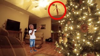 Kid Catches Elf On A Shelf IN HIS HOUSE 😱 [upl. by Olodort]