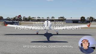 Simventure 2024 Oshkosh airshow sim arrival airventure flightsimulator xplane12 PilotEdge [upl. by Acilgna]