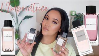 DOLCE amp GABBANA 3 LIMPERATRICE REVIEW  COMPARING DIFFERENT BOTTLES  MY PERFUME COLLECTION [upl. by Nahpos116]