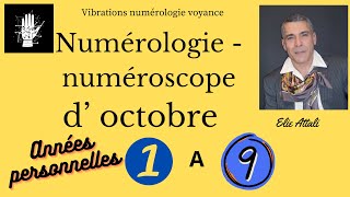 Numérologie et numéroscope du mois d octobre 2024 [upl. by Hennebery911]