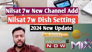 Nilesat 7w dish setting in pakistan  Nilsat 7w channel list 2024  Nilsat 7w [upl. by Magdalene]