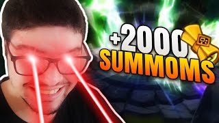 MAIS DE 2000 SUMMONS  Summoners War [upl. by Adnyl]