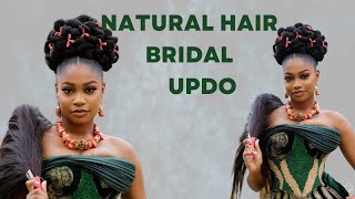 BRIDAL HAIRSTYLE TUTORIAL  IGBO TRADITIONAL HAIR UPDO bridal tutorial traditional [upl. by Bausch902]