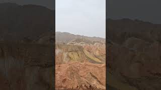 Zhangye Danxia Geopark Gansu province China gansu rainbowmountain travel travelvlog [upl. by Nosila]