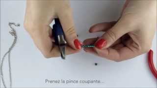 Tutoriel débutant collier avec perles swarovski DIY collier Perles et Passions [upl. by Oiramaj]