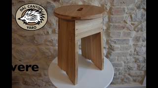 Sgabello in rovere fai da te  Oak stool diy [upl. by Oremoh114]