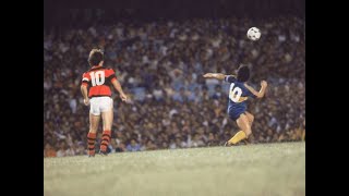 Zico Flamengo vs Maradona Boca Juniors 1981  Duelo entre os melhores do mundo no Maracanã [upl. by Veleda]