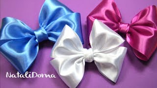 How To Make a Hair Bow  Как сделать БАНТ ДЛЯ ВОЛОС ✿ NataliDoma [upl. by Lrat581]