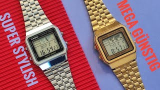 CASIO A500WEA1EF Vintage Collection Worldtime Digitaluhr review deutsch [upl. by Anod]