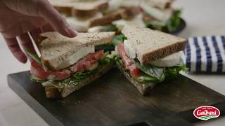 Galbani® Fresh Mozzarella Caprese Sandwich in 15 Seconds [upl. by Kulda731]