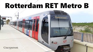 Metro Nesselande  Hoek van Holland Strand Rotterdam 2023  RET Lijn B [upl. by Maleen]