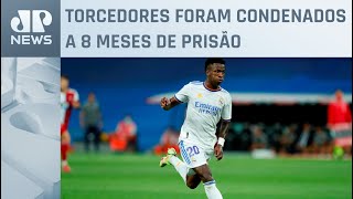 Justiça espanhola pode suspender pena de condenados por racismo contra Vini Jr [upl. by Inimod]