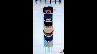 Organizador de gorras a crochetCrochet hat hanger organizer [upl. by Bilek102]