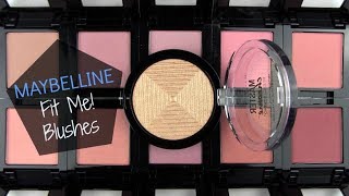 Maybelline Fit Me Blushes 2017 Live Swatches amp Review [upl. by Sedgewick356]