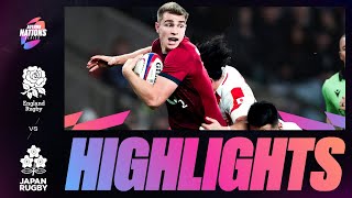 HIGHLIGHTS  ENGLAND V JAPAN  AUTUMN NATIONS SERIES [upl. by Golter]