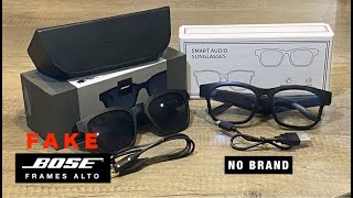 FAKE BOSE Frames alto amp China Smart Audio Sunglasses Testing show [upl. by Alikat]