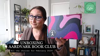 AARDVARK BOOK CLUB UNBOXING  February 2024 all the selections  what I chose [upl. by Eirrek580]