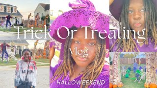 Halloweekend Trick Or Treating  Vlog [upl. by Klarrisa]