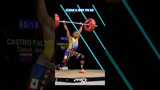 CASTRO PALMA Darvin Jesus  Clean amp Jerk 175 kg  World weitghtlifting Championships 2023 😘 [upl. by Goldenberg]