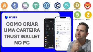 COMO CRIAR UMA CARTEIRA TRUST WALLET NO COMPUTADOR [upl. by Nitsew633]