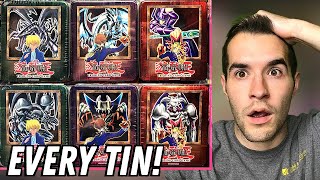 Opening EVERY 2002 Yugioh Tin Ever Made 1st Ever Tins [upl. by Mussman]