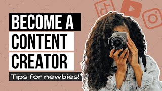 TIPS FOR NEW CONTENT CREATORS  Content creator for beginners How to be a full time content creator [upl. by Bible]