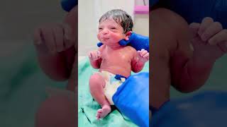 Newborn baby massage  newborn baby cleaning  baby cleaning ytshortsvideo viralvideos cute [upl. by Igor]