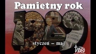 Pamiętny rok 1989 cz I styczeń  maj [upl. by Jayne]