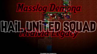 MASSACRE Demona Masslog  United Squad vs Devastation  Medivia Legacy [upl. by Ennoira323]