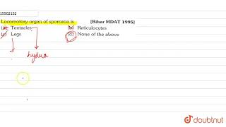 Locomotory organ of sporozoa is [upl. by Minta]