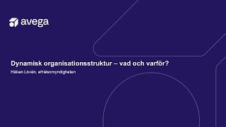 Dynamisk organisationsstruktur – vad och varför [upl. by Lebisor924]