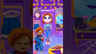 My Talking Angela Scooby Do Pa Pa New Edit 😍 Chucky Tiffany Gled cosplay [upl. by Clywd]