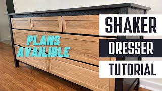 Milton Dresser Build  Modern Shaker Furniture Build  by Dailey Woodworks in Bryan Texas [upl. by Kila]