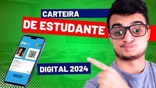 NOVA COMO SOLICITAR A CARTEIRA DE ESTUDANTE DIGITAL 2024 [upl. by Fern]