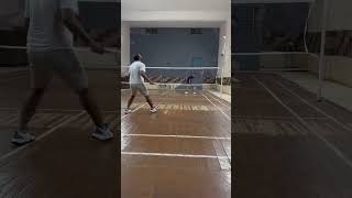 Unthinking Backhand smash side court sports indianbadminton youtubechannel badmintonlovers reel [upl. by Carmelita]