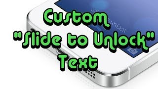 Custom quotSlide to Unlockquot Text for iOS 7  Cydia Tweak customLS [upl. by Aihsele358]