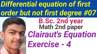 Clairauts Equation [upl. by Concordia833]