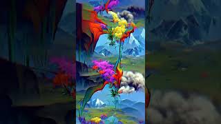 AIs Psychedelic Bite Trippy Mushroom Trip Visuals in a Minute  YouTube Short [upl. by Yehsa347]