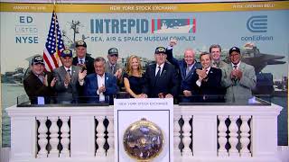 Intrepid Museum Rings NYSE Opening Bell [upl. by Kurtz]