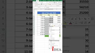 Auto insert Days name in Excel  exceltips exceltricks [upl. by Aidam]