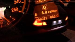 BMW E61 530d 2007 Lci 30C cold start  Lapland [upl. by Akeber]