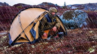 Camping In Heavy Rain Solo Overnighter  Part 2 [upl. by Krishnah724]