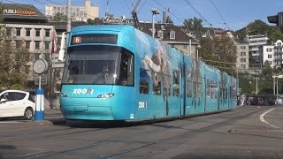 Tram Zürich  Strassenbahn Zürich 2014 [upl. by Nnoved]