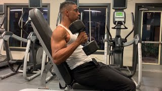 Seated hammer curls to blast your biceps 💪🏾 ✅ [upl. by Noseimaj]