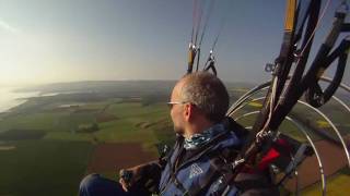 Flying Over Tantallon Castle and Bass Rock by Paramotor [upl. by Matthieu815]